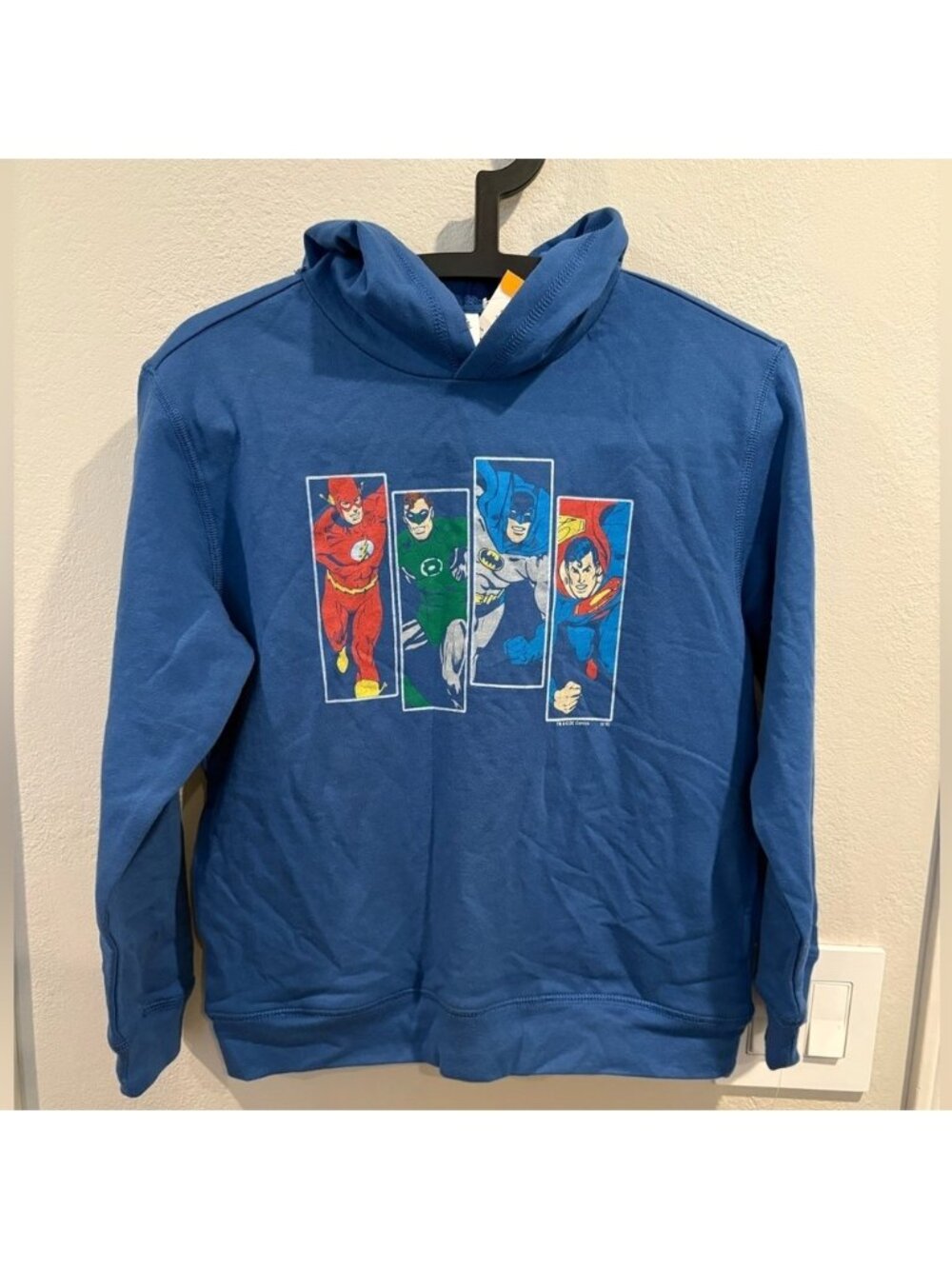 Gymboree DC Superheroes Hooded Sweatshirt Boys Size Large 10/12 NWT From 2016